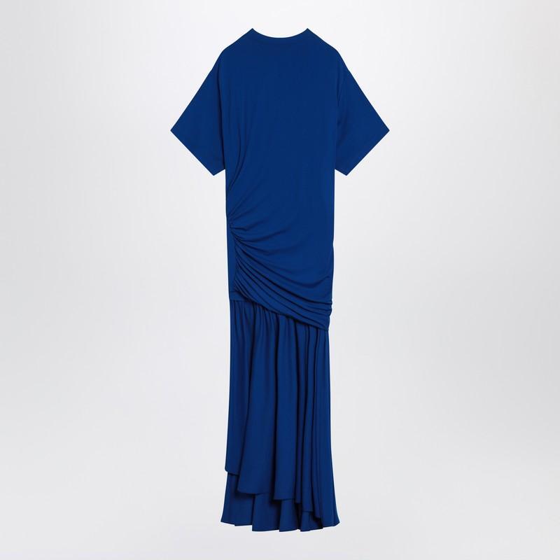 Ferragamo Long blue dress with draping 0782523VI/R_FERRA-KB_102
