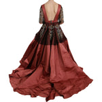 Dolce & Gabbana Crystal Chandelier Silk Princess Gown Dress DR1680-40