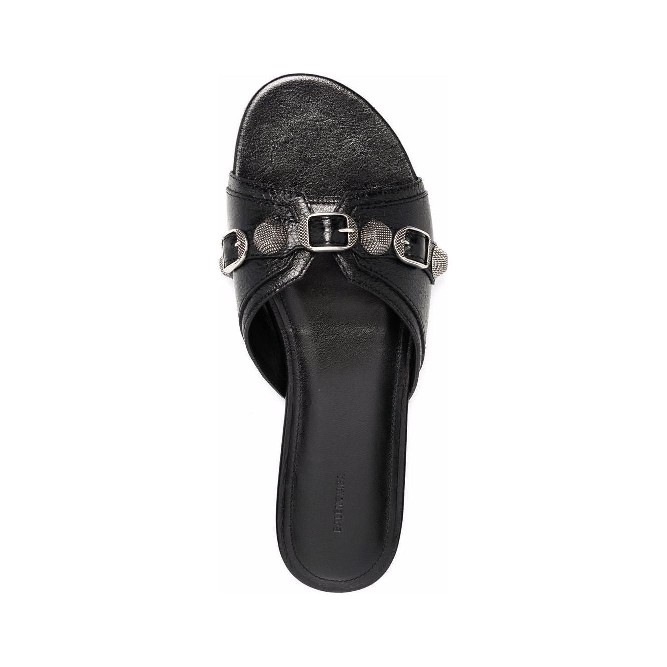 Balenciaga Cagole leather sandals Sandals Balenciaga Dark Slate Gray