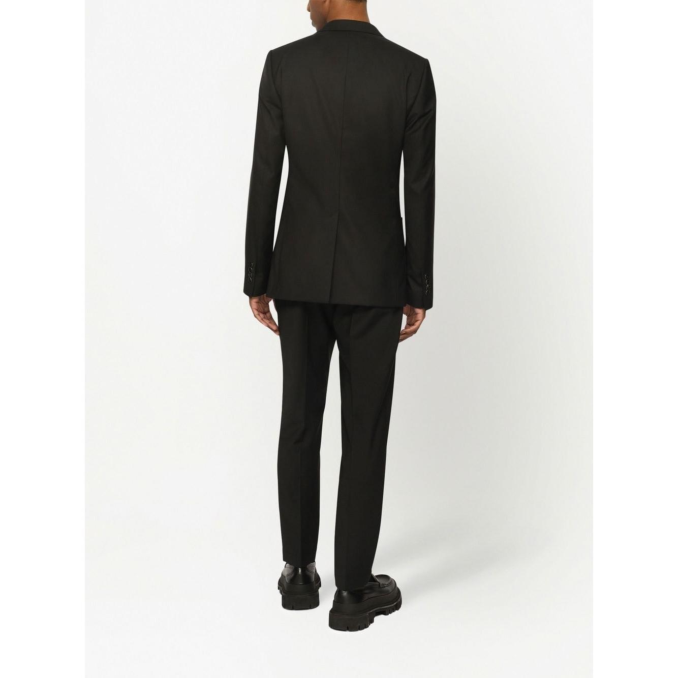 Dolce & Gabbana one-button tailored men blazer Black Jackets Dolce & Gabbana Black