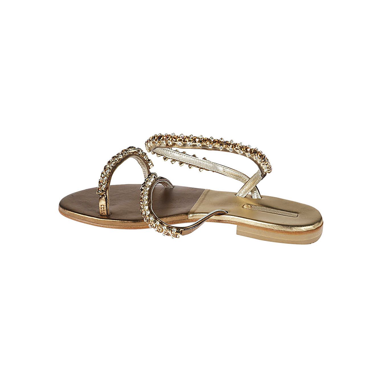 Emanuela Caruso Sandals Golden Sandals
