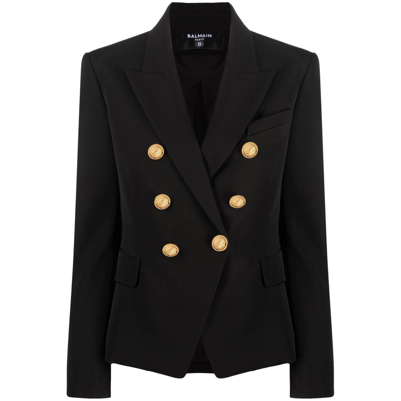 Balmain Jackets Black Jackets Balmain Black