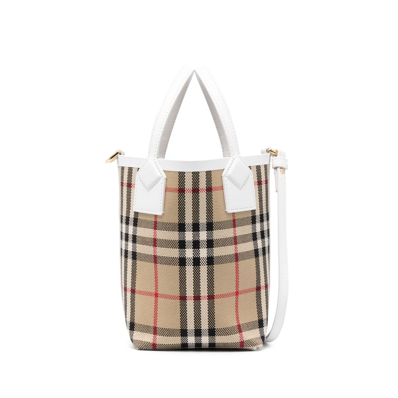 Burberry check motif mini bucket bag Shoulder