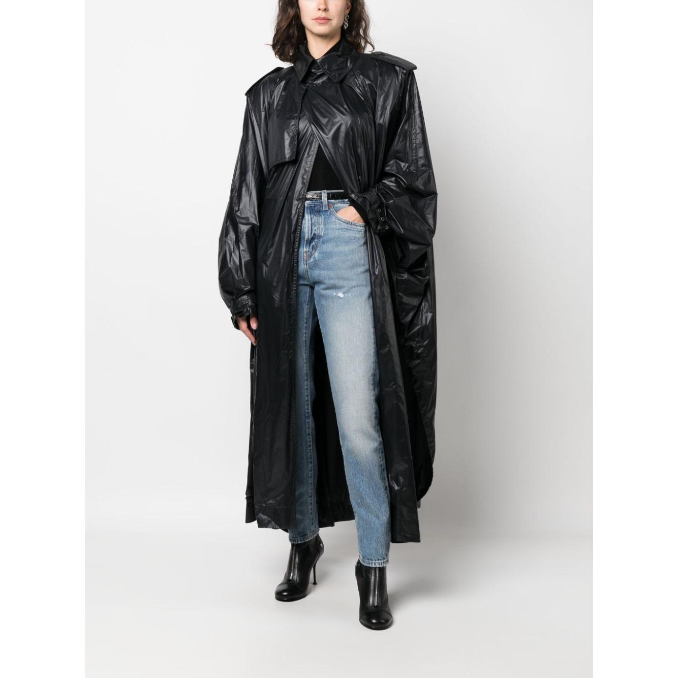 Saint Laurent Coats Black Jackets Saint Laurent Dark Slate Gray