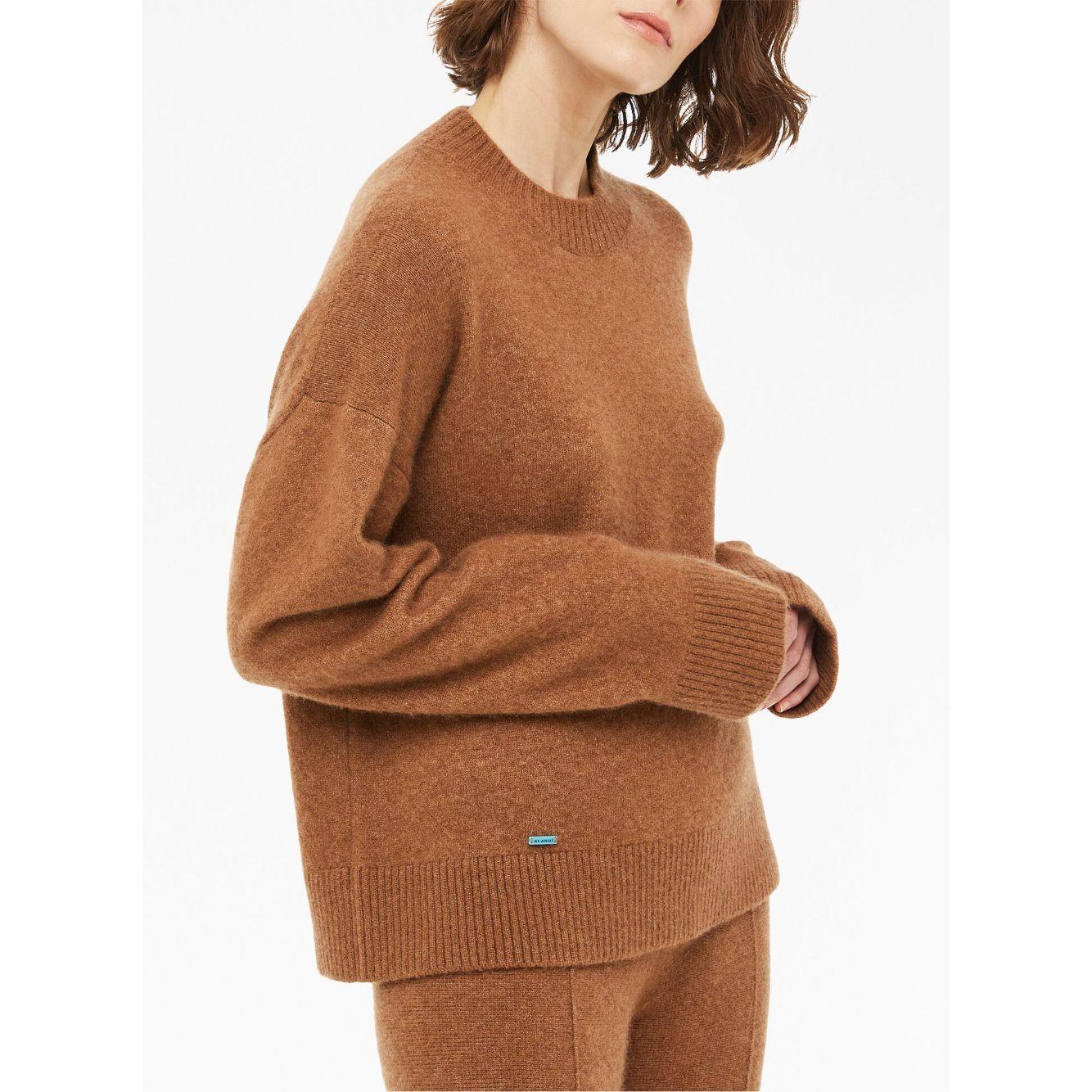 Alanui Sweaters Brown Topwear Alanui White Smoke