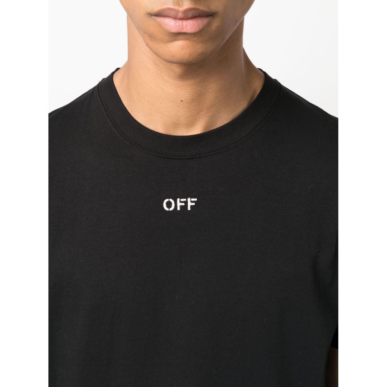 Off White Logo cotton t-shirt Topwear