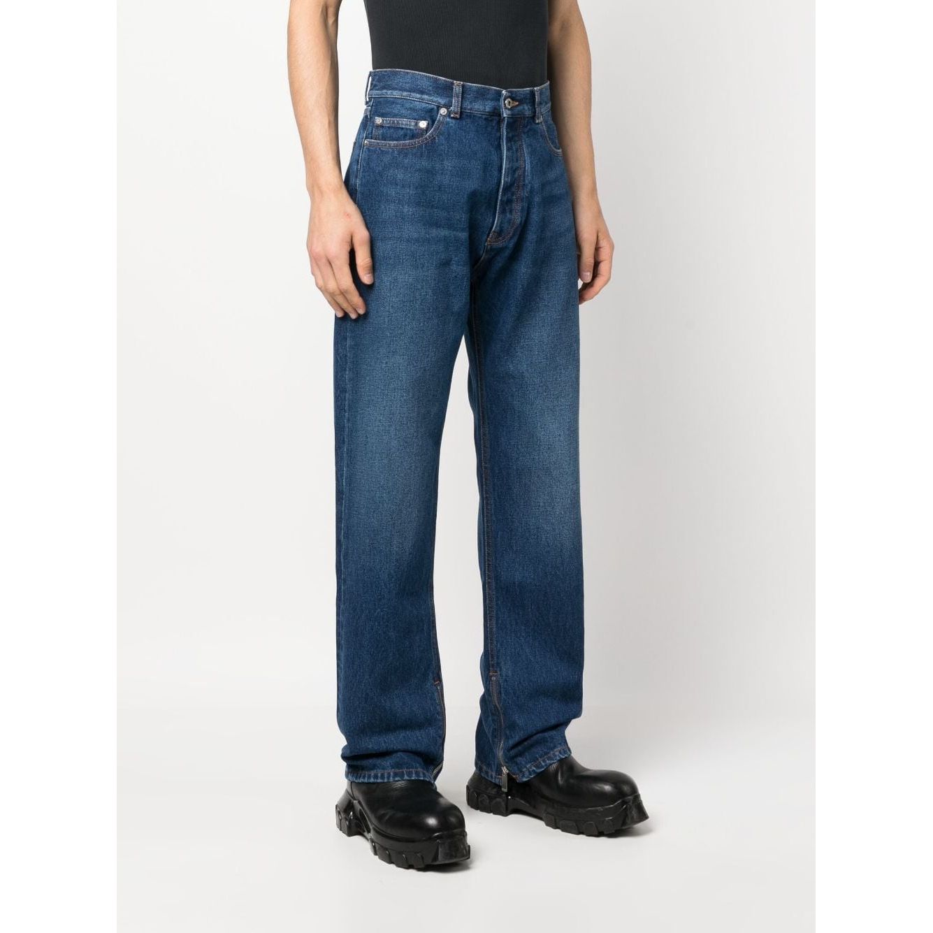 Off White High-waisted straight jeans