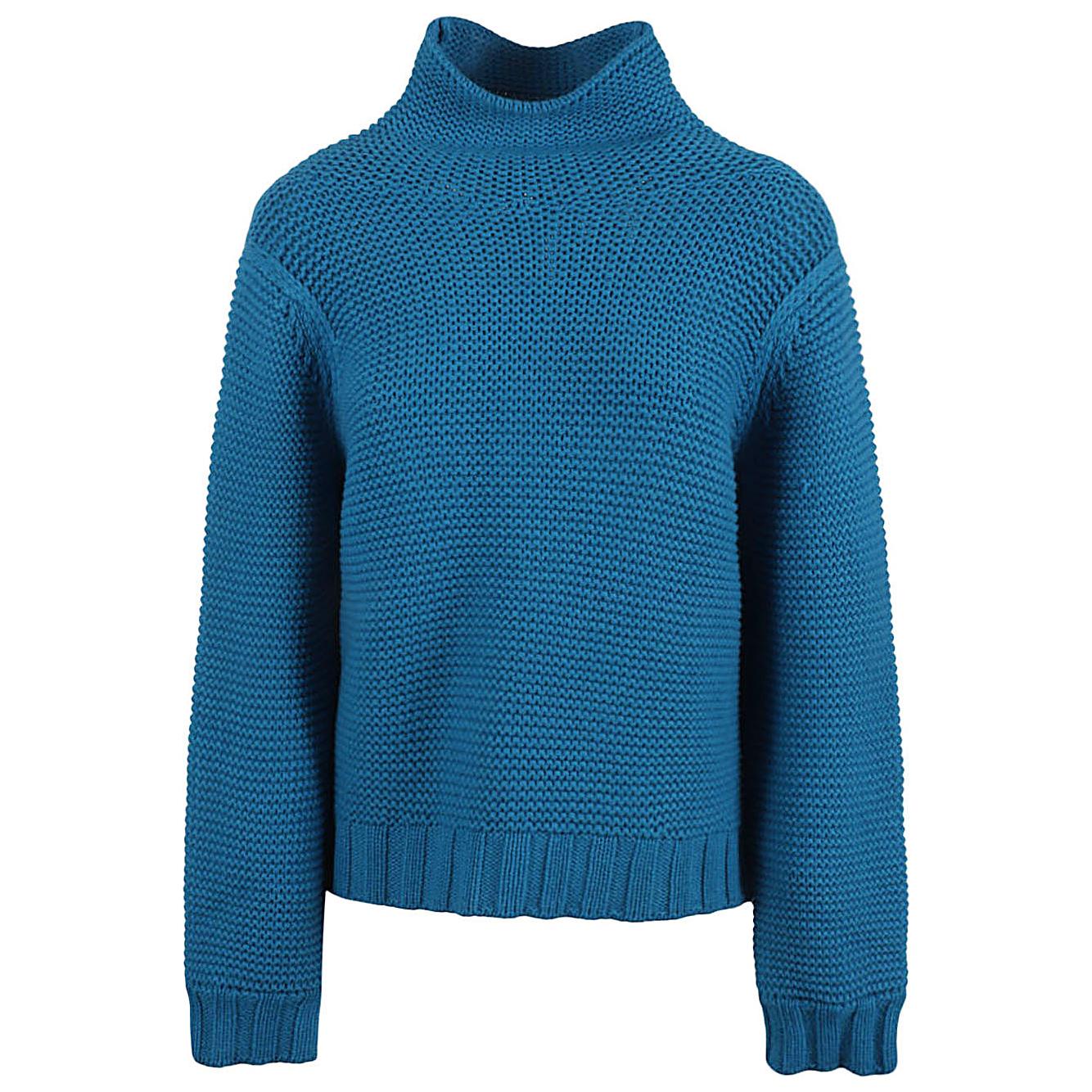 Liviana Conti Sweaters Blue Topwear Liviana Conti Dark Slate Blue