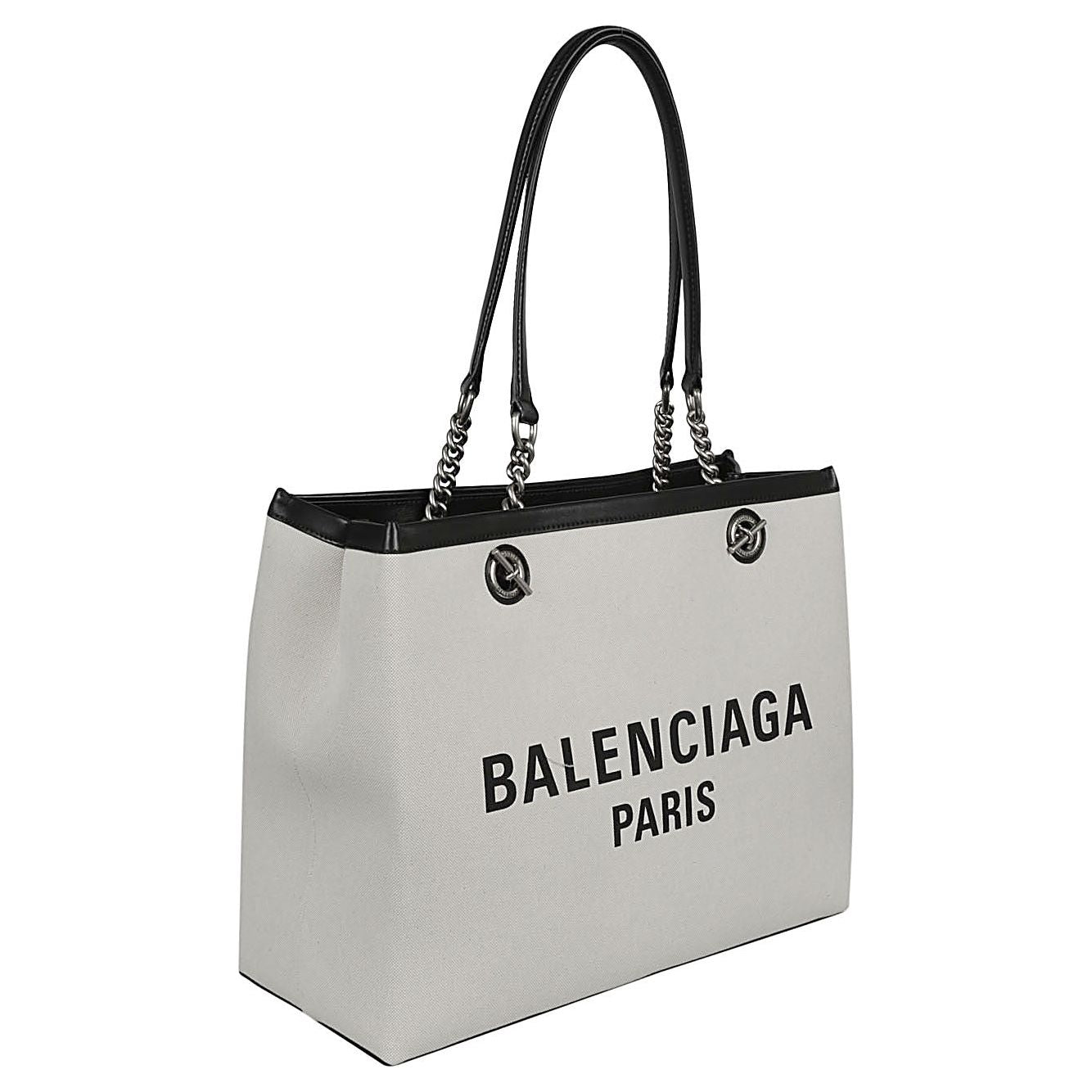Balenciaga logo print canvas tote bag Shopper Balenciaga Gray