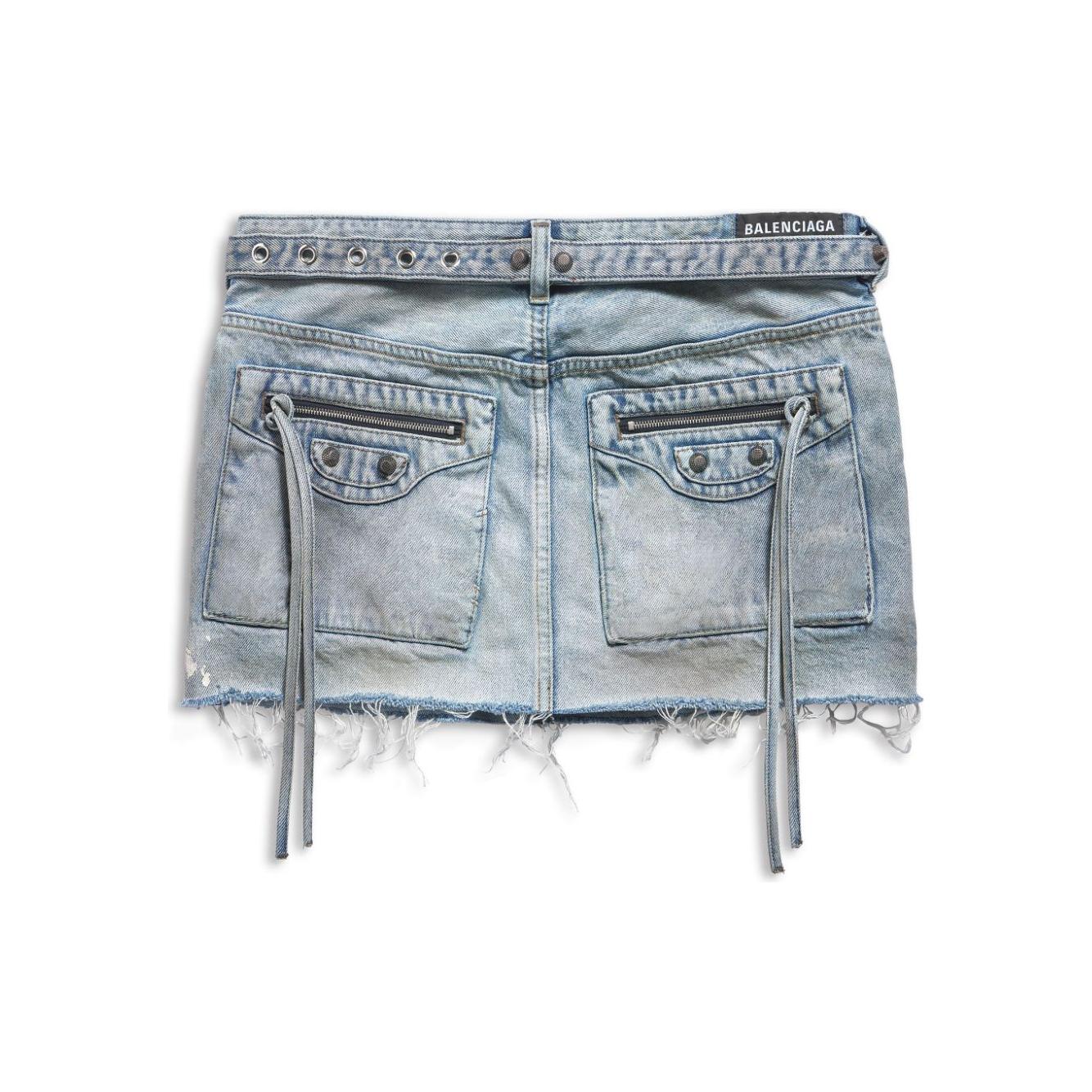 Balenciaga Cagole denim miniskirt Skirts Balenciaga Dark Gray