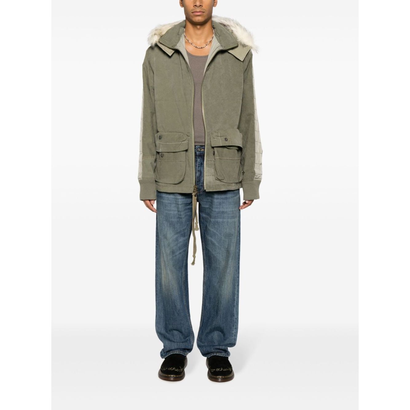 Greg Lauren Coats Beige Jackets Greg Lauren Dark Slate Gray