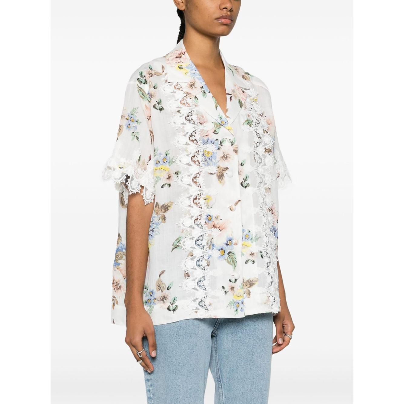 Zimmermann Shirts Blue Shirts Zimmermann White Smoke