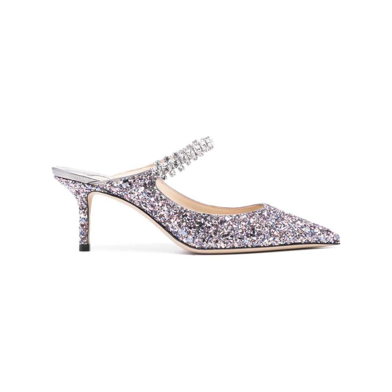 Jimmy Choo With Heel Silver Medium Heel Jimmy Choo Light Gray