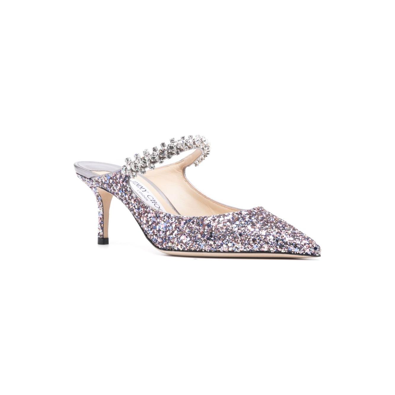 Jimmy Choo With Heel Silver Medium Heel Jimmy Choo Light Gray