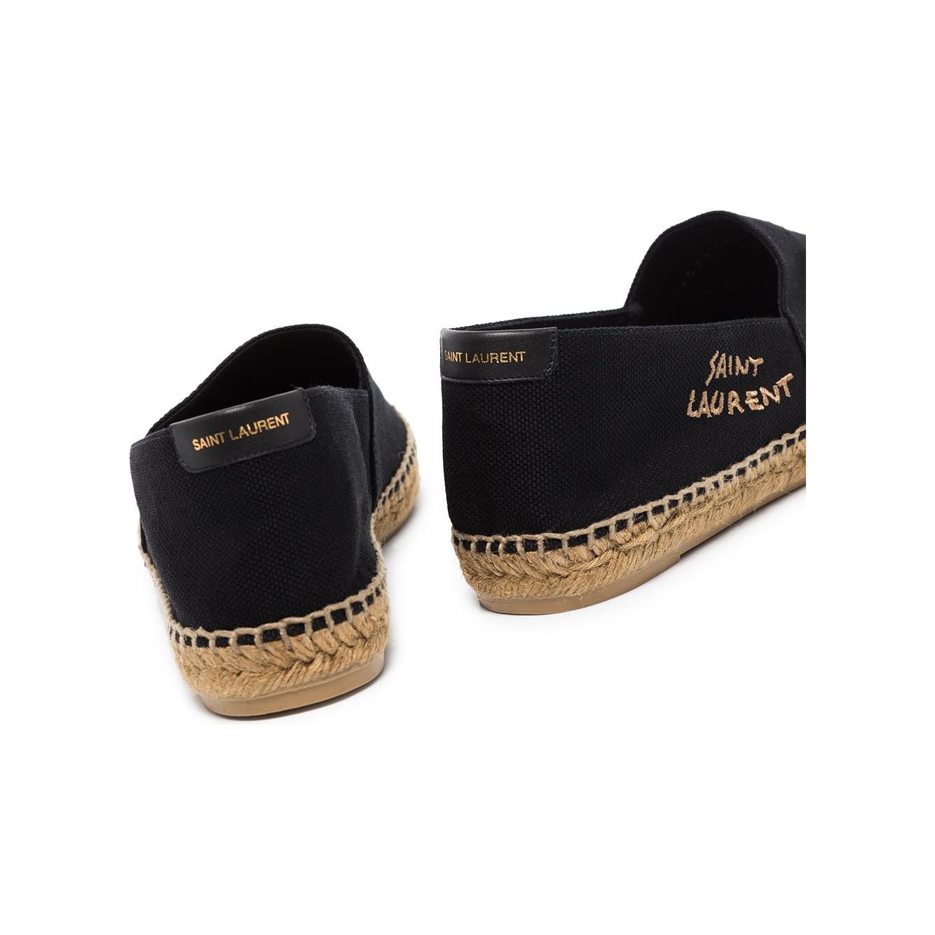 Saint Laurent Flat shoes Black Espadrilles Saint Laurent Tan