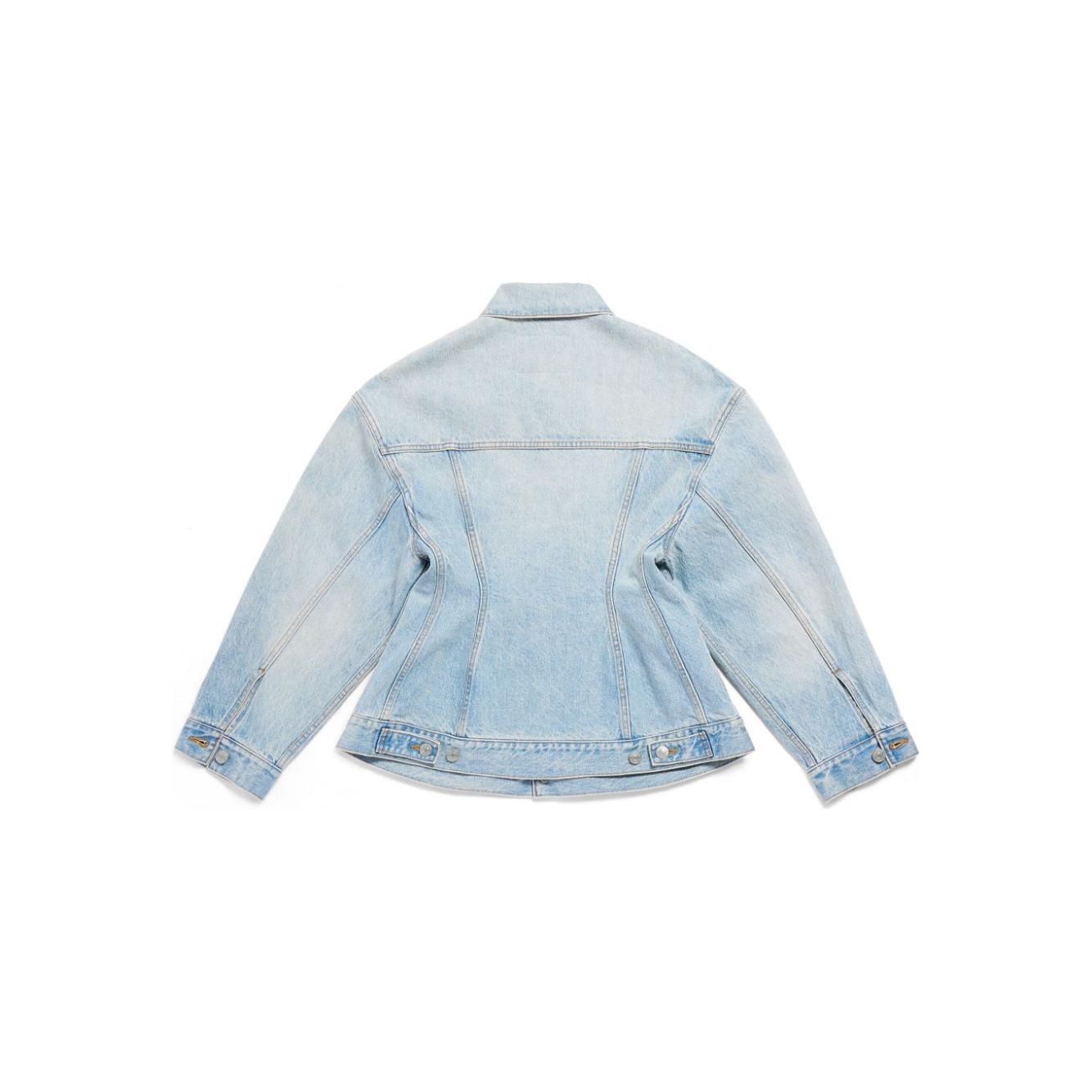 Balenciaga Hourglass silhouette denim jacket Jackets Balenciaga Light Steel Blue