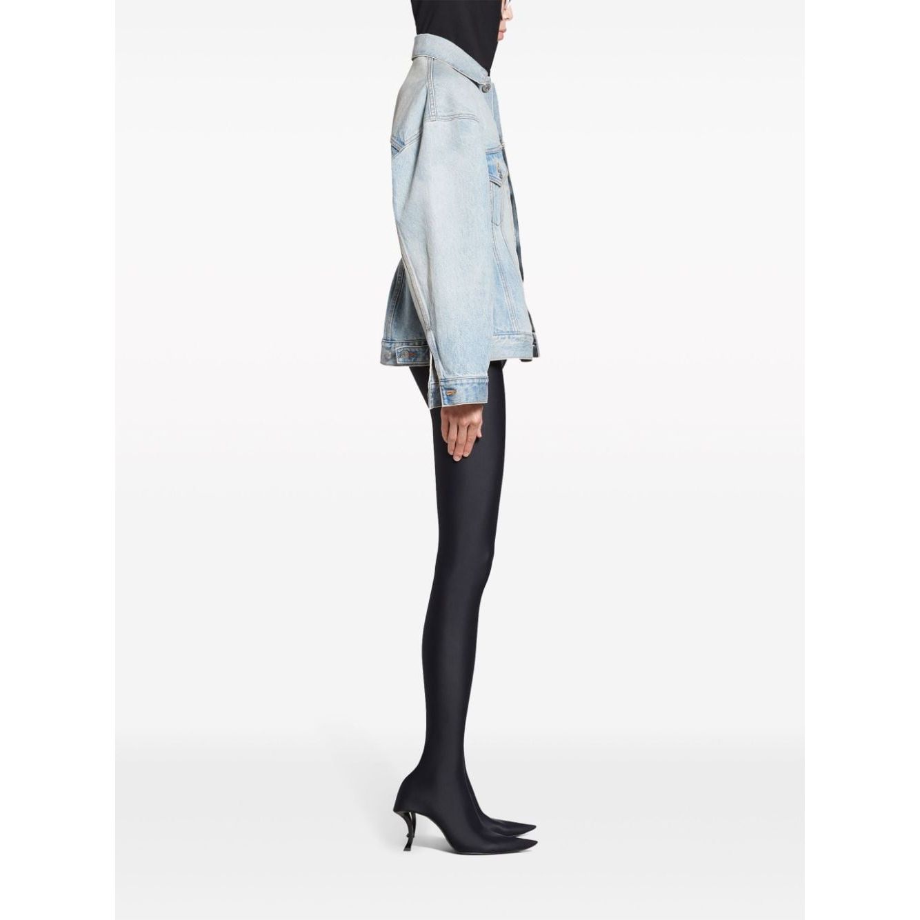 Balenciaga Hourglass silhouette denim jacket Jackets Balenciaga White Smoke