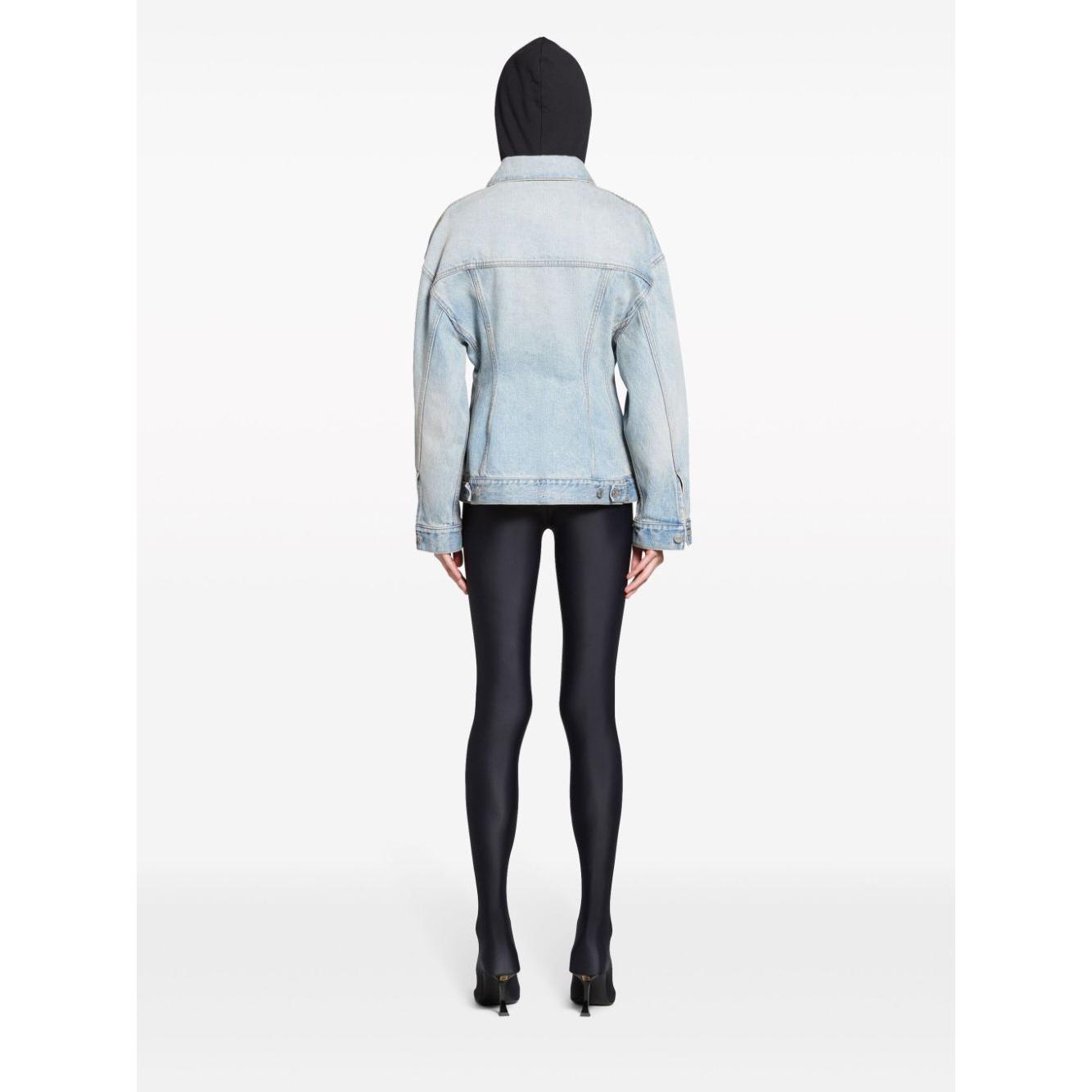 Balenciaga Hourglass silhouette denim jacket Jackets Balenciaga White Smoke
