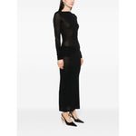 Saint Laurent Wool blend long pencil dress 775362Y37NW1000