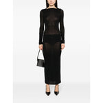 Saint Laurent Wool blend long pencil dress 775362Y37NW1000
