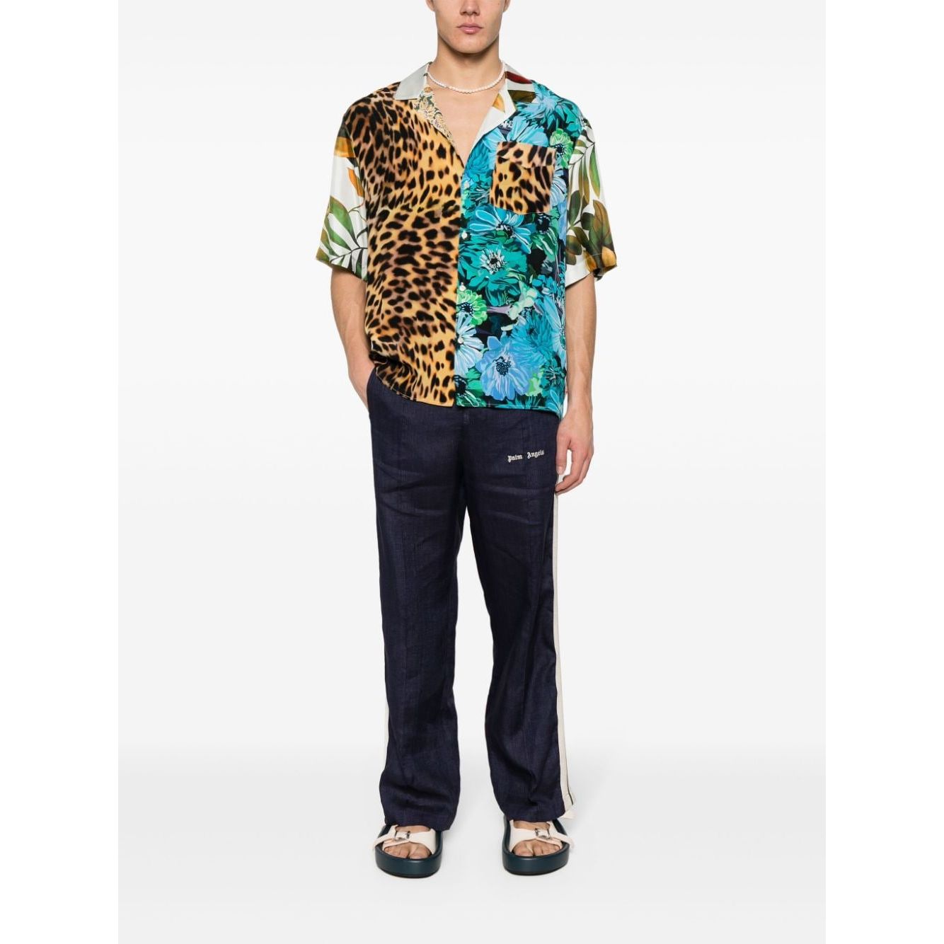 Palm Angels Trousers Blue