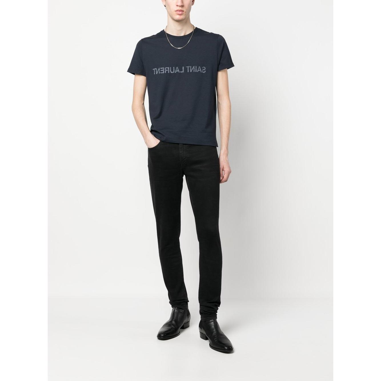 Saint Laurent T-shirts and Polos Blue Topwear Saint Laurent Lavender