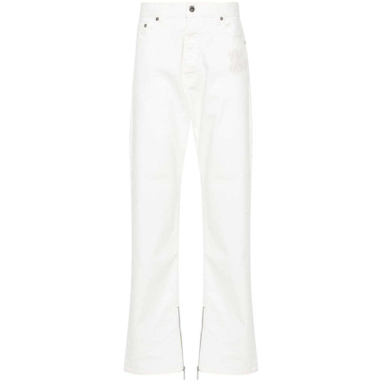 Off White 90's Logo Skate straight-leg jeans OMYA177S24DEN0010202
