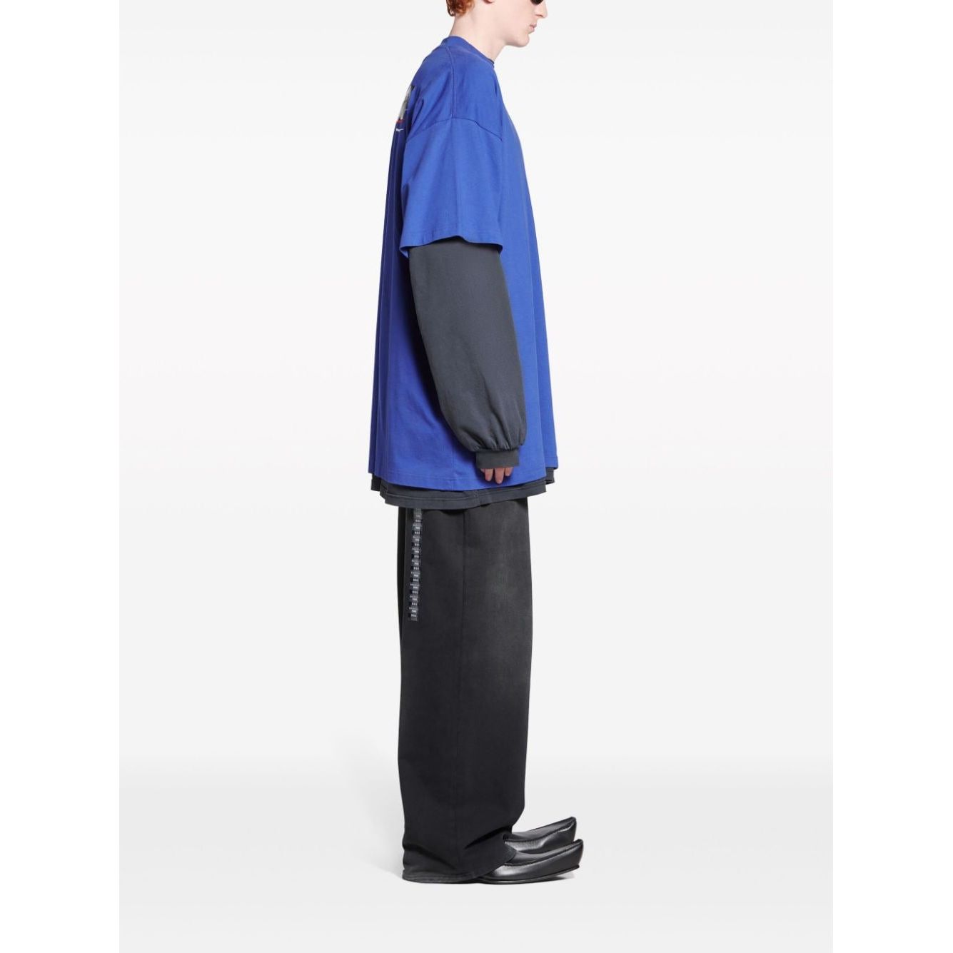 Balenciaga Gaffer Political Campaign-print T-shirt Topwear Balenciaga Dark Slate Gray