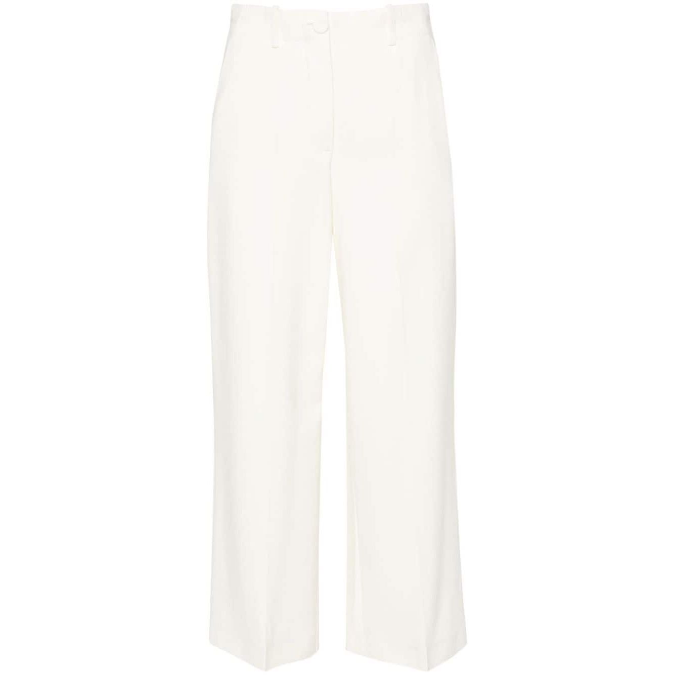 Erika Cavallini Semi-Couture Trousers White Trousers