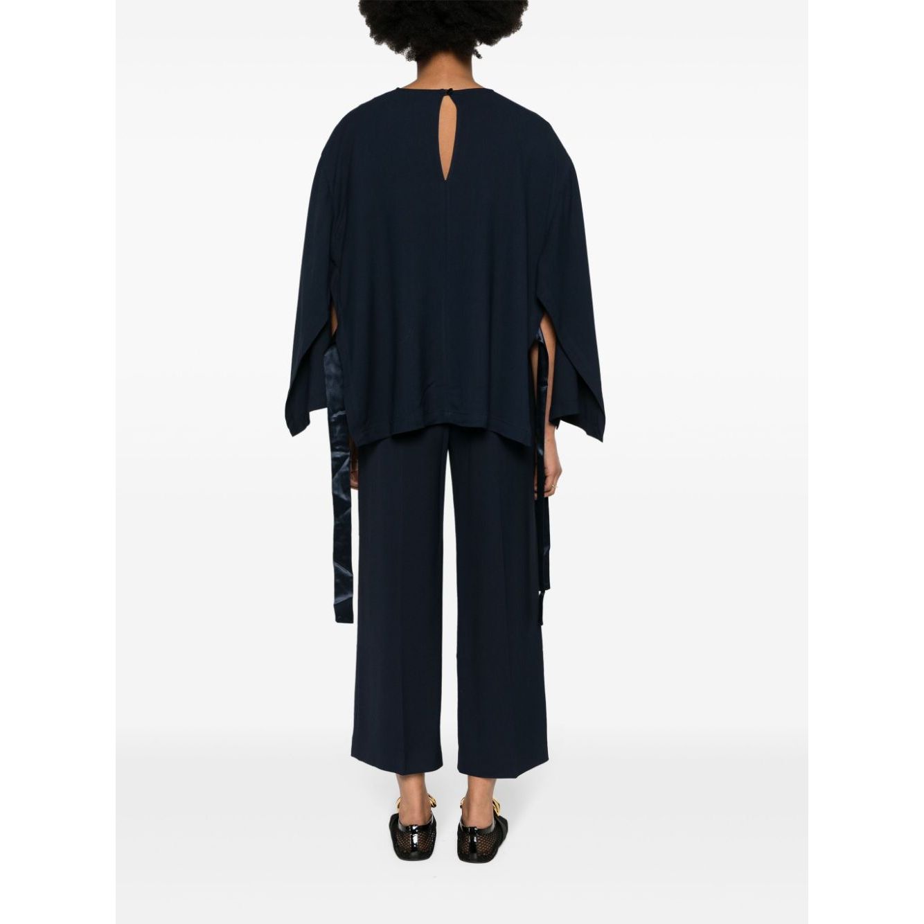 Erika Cavallini Semi-Couture Top Blue Topwear