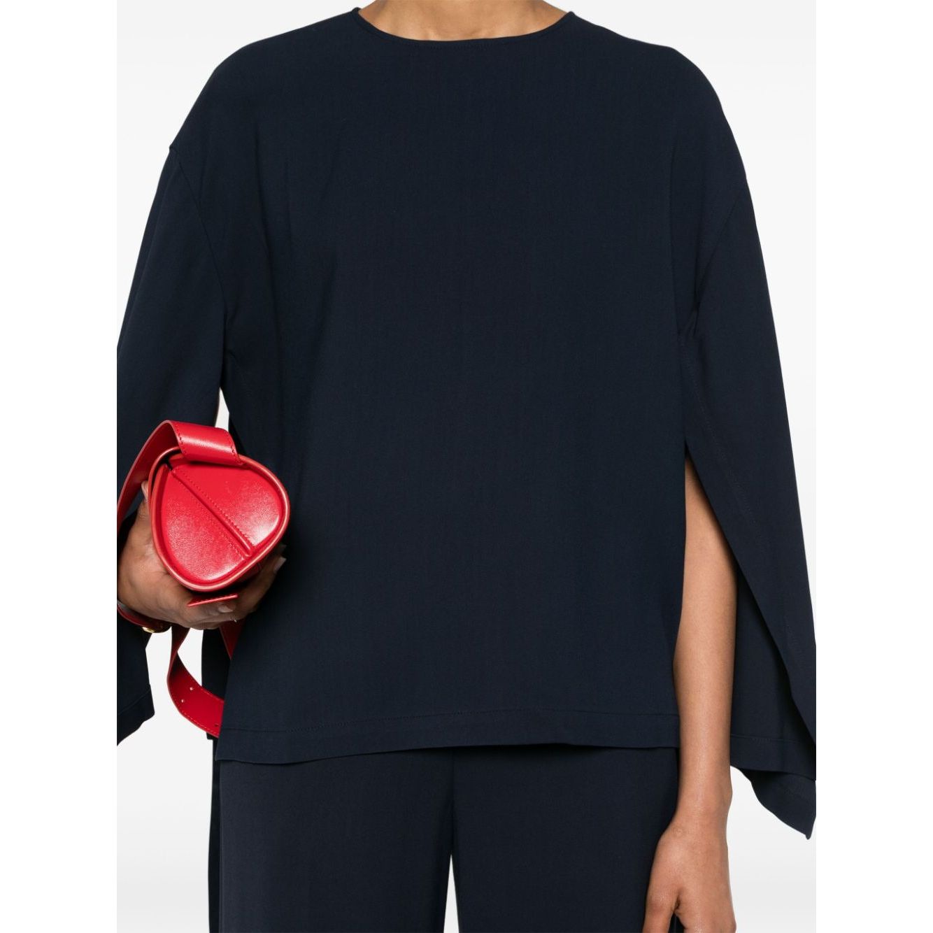 Erika Cavallini Semi-Couture Top Blue Topwear