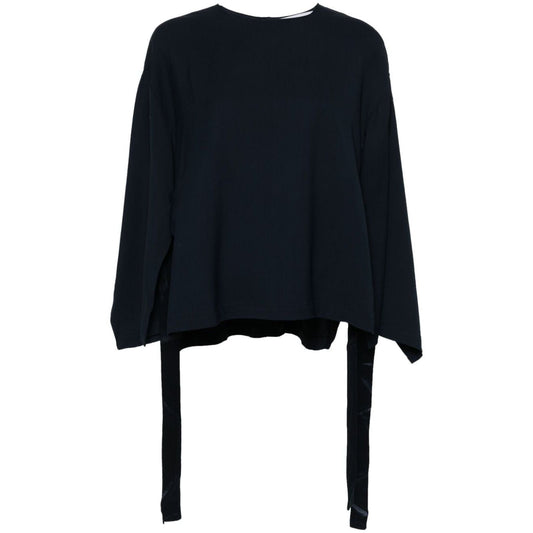 Erika Cavallini Semi-Couture Top Blue Topwear