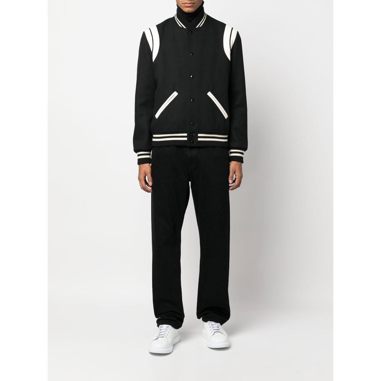 Saint Laurent Coats Black Jackets Saint Laurent Black