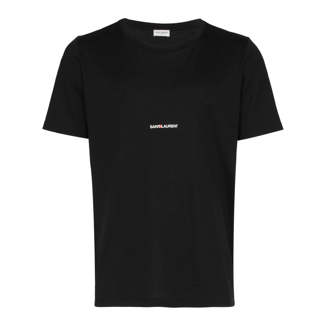 Saint Laurent T-shirts and Polos Black Topwear Saint Laurent Black