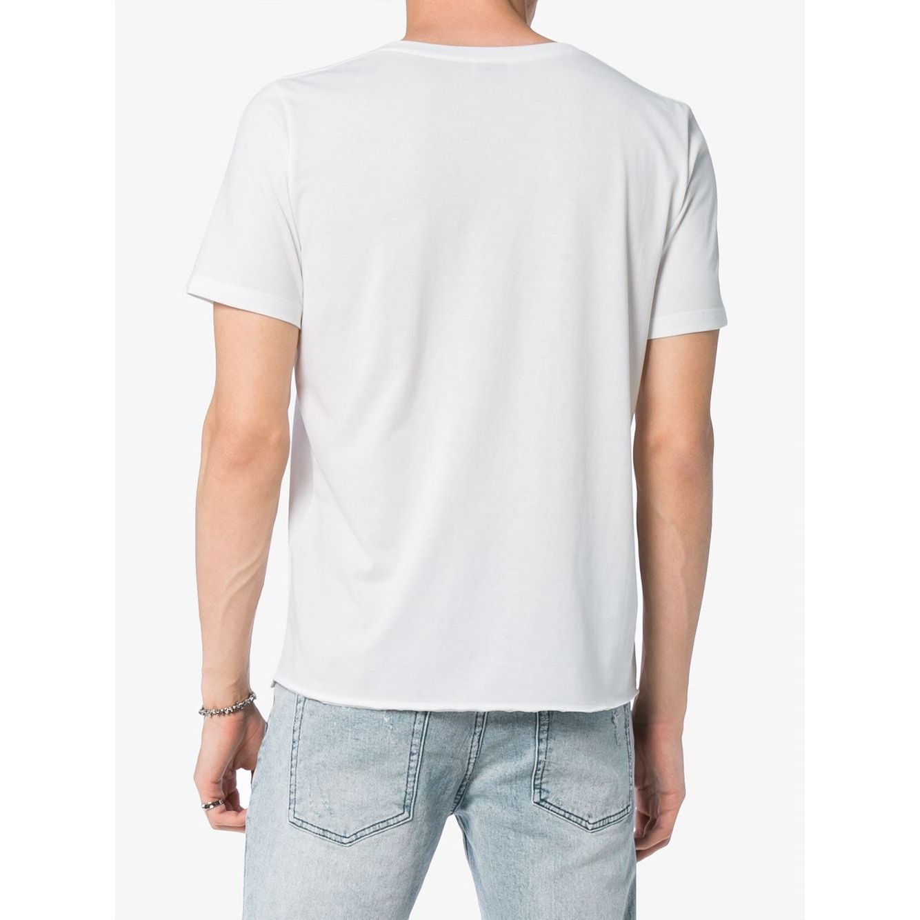 Saint Laurent T-shirts and Polos White Topwear Saint Laurent Lavender