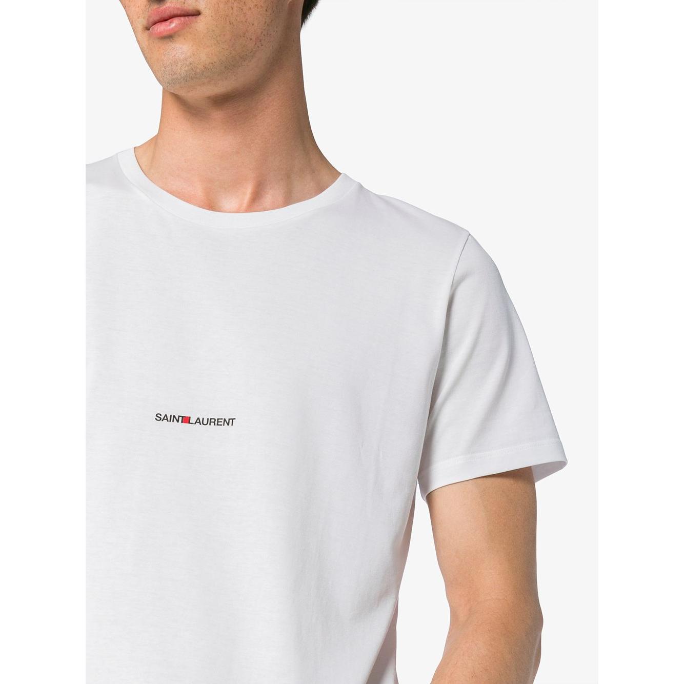 Saint Laurent T-shirts and Polos White Topwear Saint Laurent Lavender