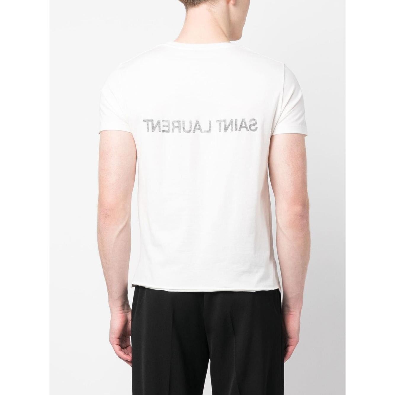 Saint Laurent T-shirts and Polos White Topwear Saint Laurent Beige