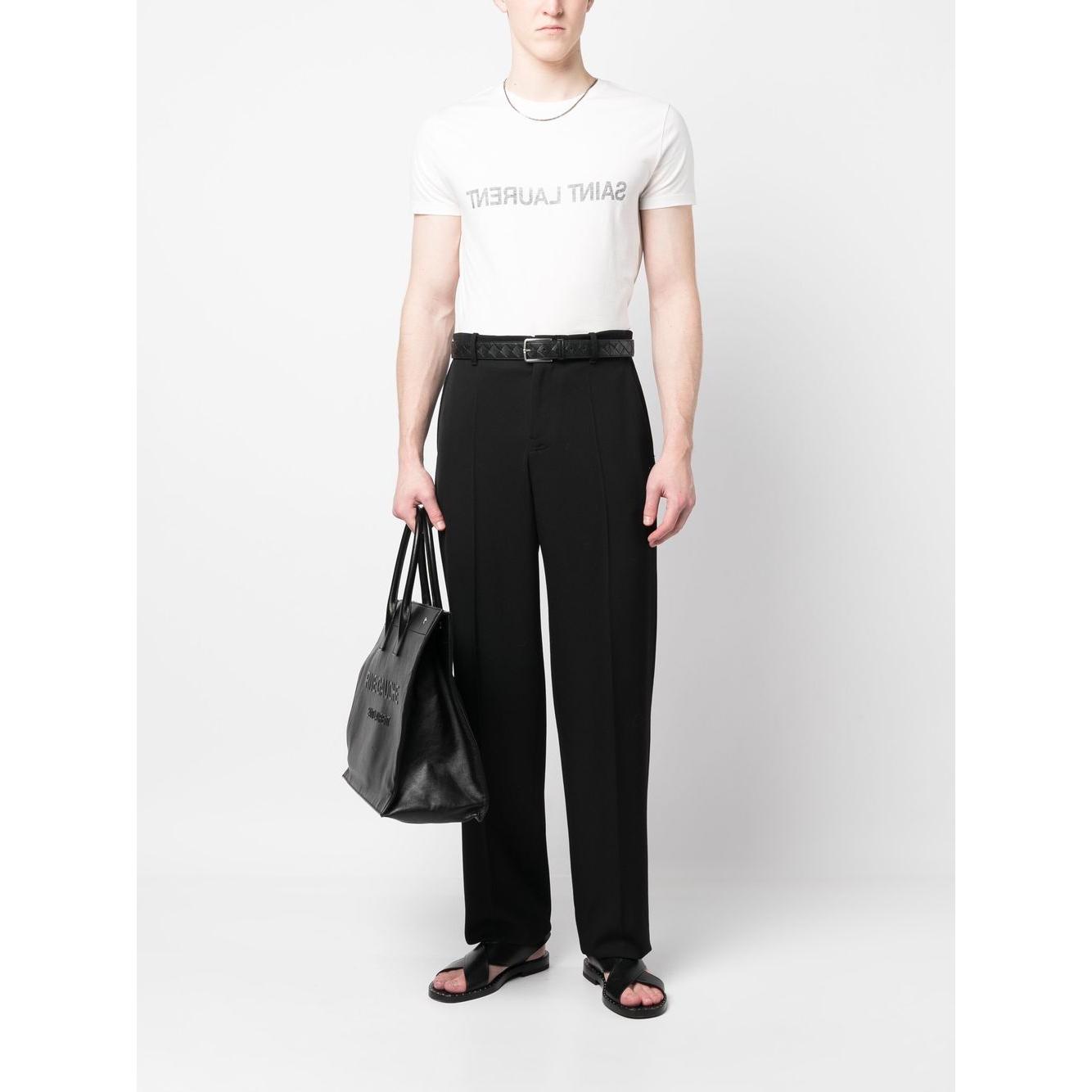 Saint Laurent T-shirts and Polos White Topwear Saint Laurent Lavender