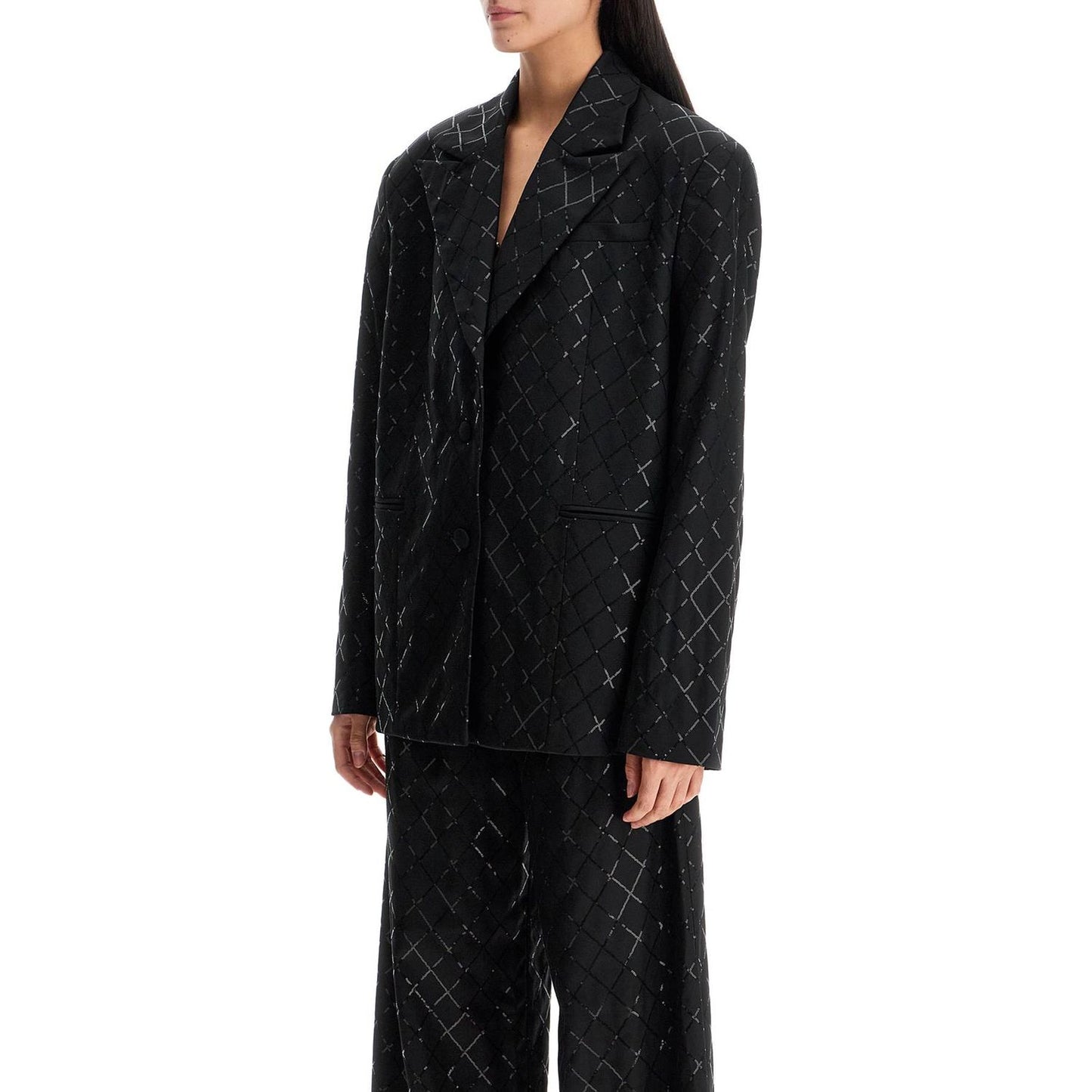 Rotate 'oversized sequin Jackets Rotate Black