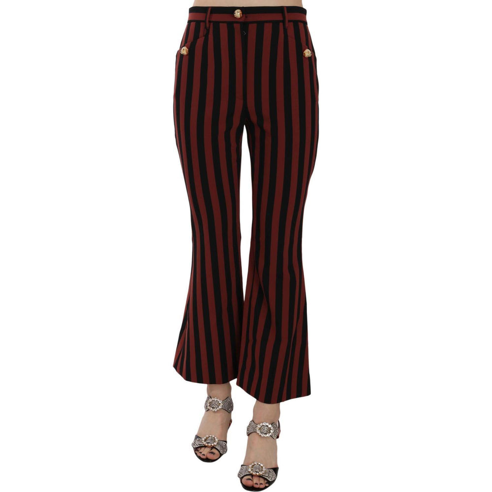Dolce & Gabbana Elegant Cropped Flared Trousers PAN70042-44-FBB-254