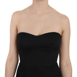 John Richmond Black Sequined Flare Ball Gown Dress DR1679-42