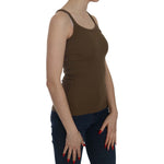 PINK MEMORIES Brown Sleeveless Spaghetti Strap Blouse Top TSH3919-42