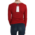 Exte Red Crystal Embellished Long Sleeve Blouse TSH3921-38