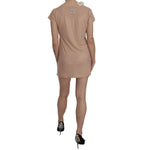 PINK MEMORIES Pink Lace Short Sleeve Shift Mini Dress TSH3472-40