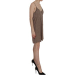 PINK MEMORIES Cotton Green Spaghetti Strap A-line Mini Dress TSH3473-46