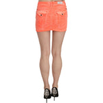 PLEIN SUD Orange Cotton Stretch Casual Mini Skirt PAN70242-36