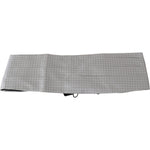 Dolce & Gabbana Gray Patterned Waist Belt Silk Cummerbund BEL60458-50