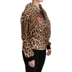 Dolce & Gabbana Brown Hooded Studded Ayers Leopard Sweater TSH4420-36