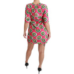 Dolce & Gabbana Pink Silk Cup Cake Shift Stretch Dress DR2517-36