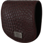 Dolce & Gabbana Brown Exotic Skin Pocket Condom Case Holder VAS9360
